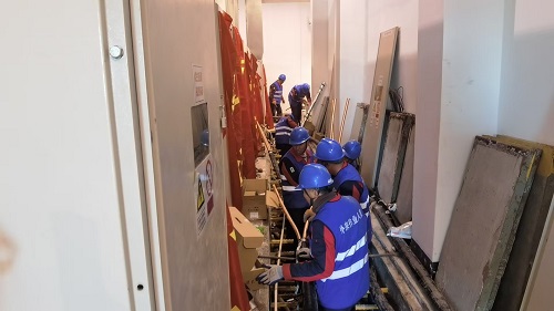 2025年3月18日，110kV河口變電站電纜改造工作現場